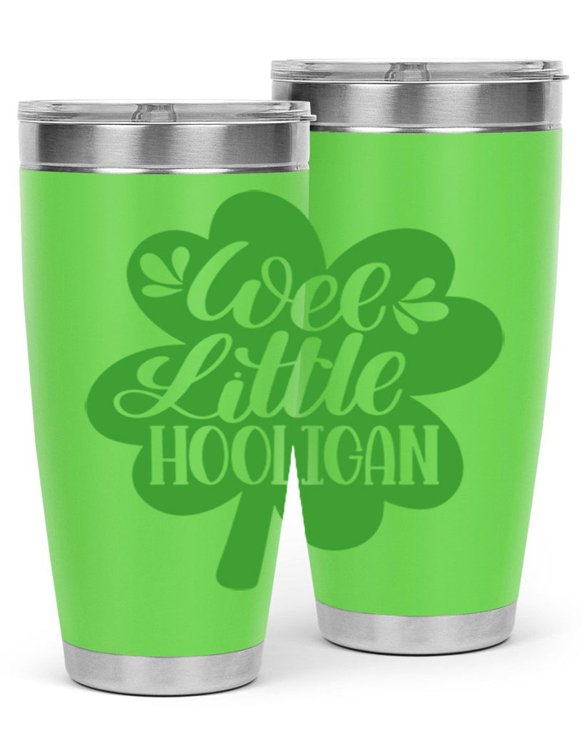 Wee Little Hooligan Style 16#- St Patricks Day- Tumbler