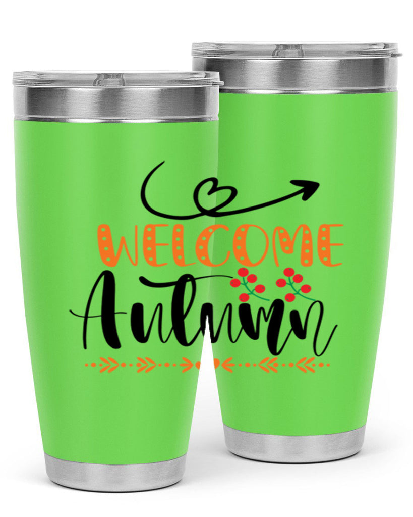 Welcome Autumn 628#- fall- Tumbler