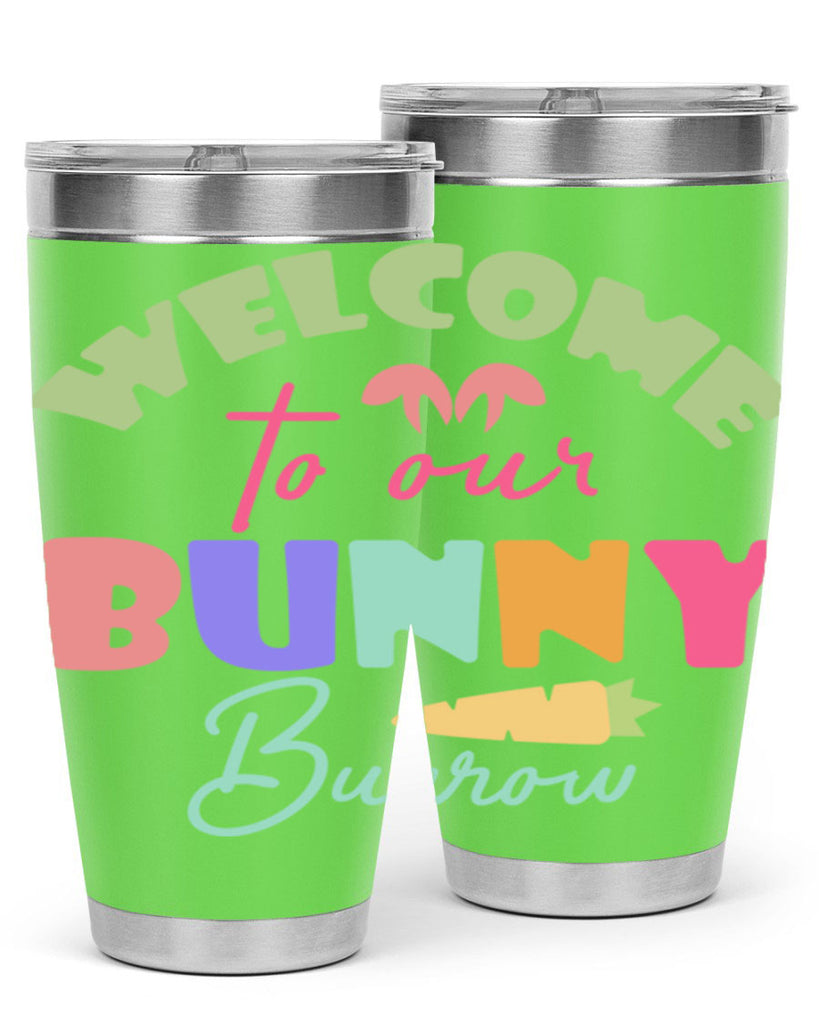 Welcome to our bunny burrow588#- spring- Tumbler