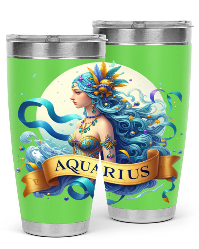 aquarius 84#- zodiac- Tumbler