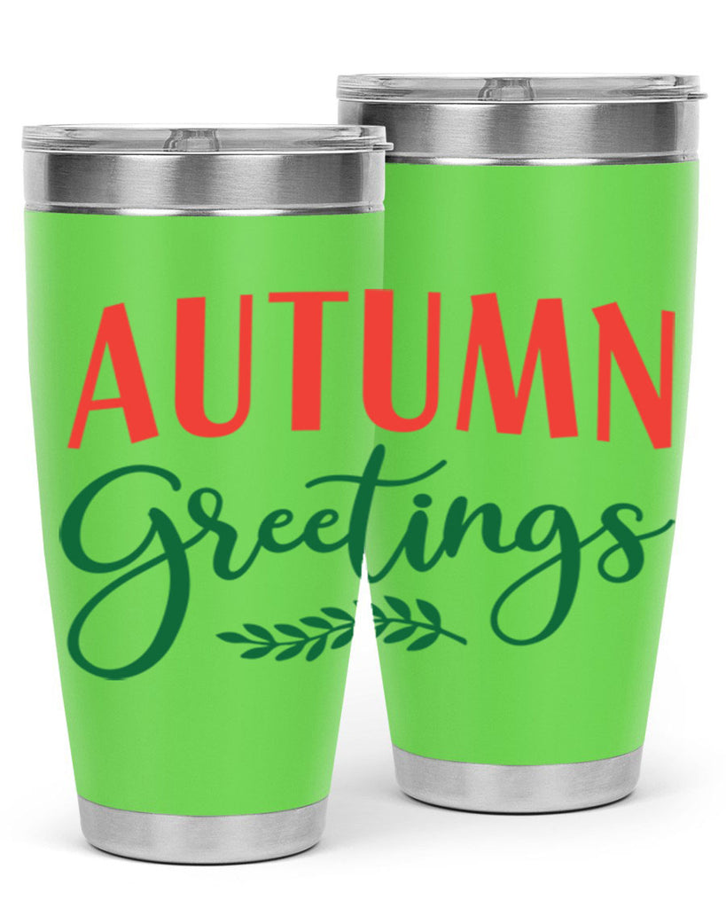 autumn greetings 14#- fall- Tumbler