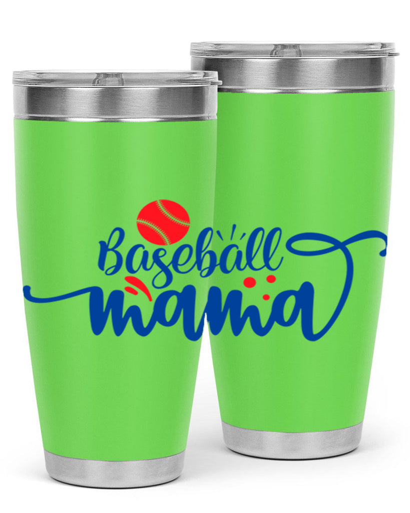baseball mama 2208#- baseball- Tumbler
