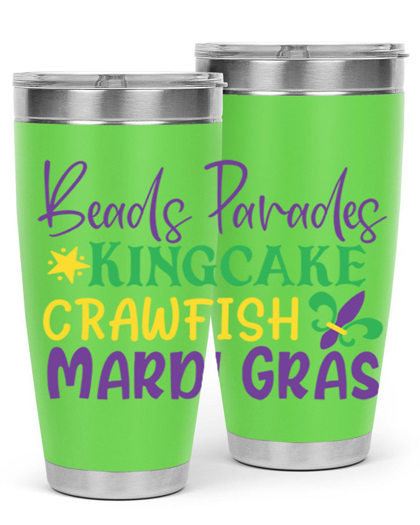 beads parades kingcake crawfish mardi gras 85#- mardi gras- Tumbler
