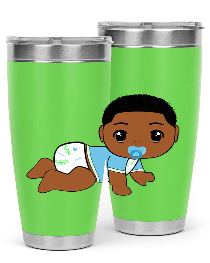 black baby boy 1#- black men - boys- tumbler