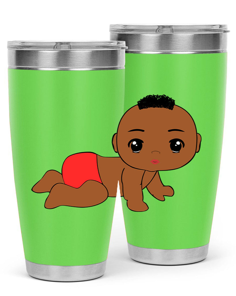 black baby boy 5#- black men - boys- tumbler