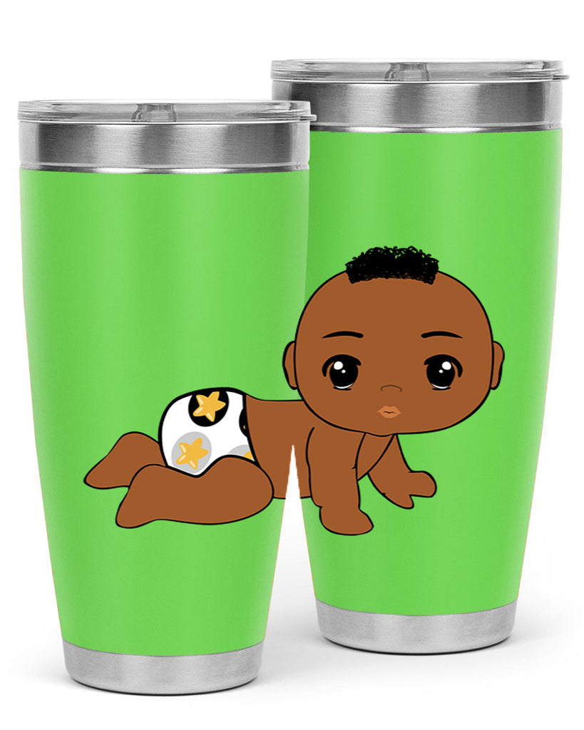 black baby boy 6#- black men - boys- tumbler