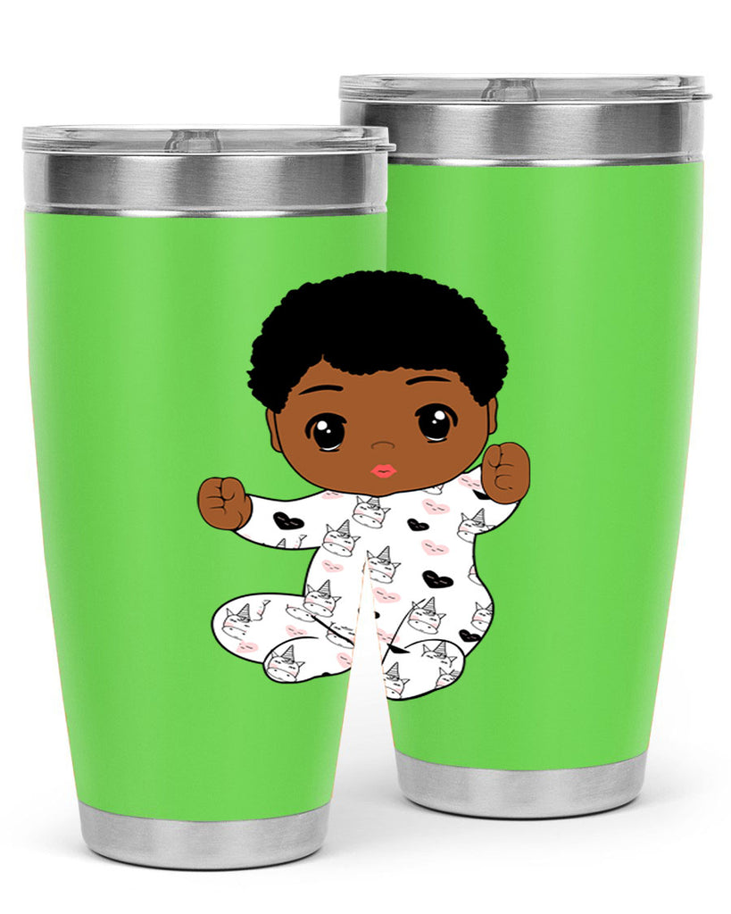 black baby boy 8#- black men - boys- tumbler
