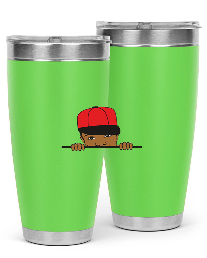 black boy 3#- black men - boys- tumbler
