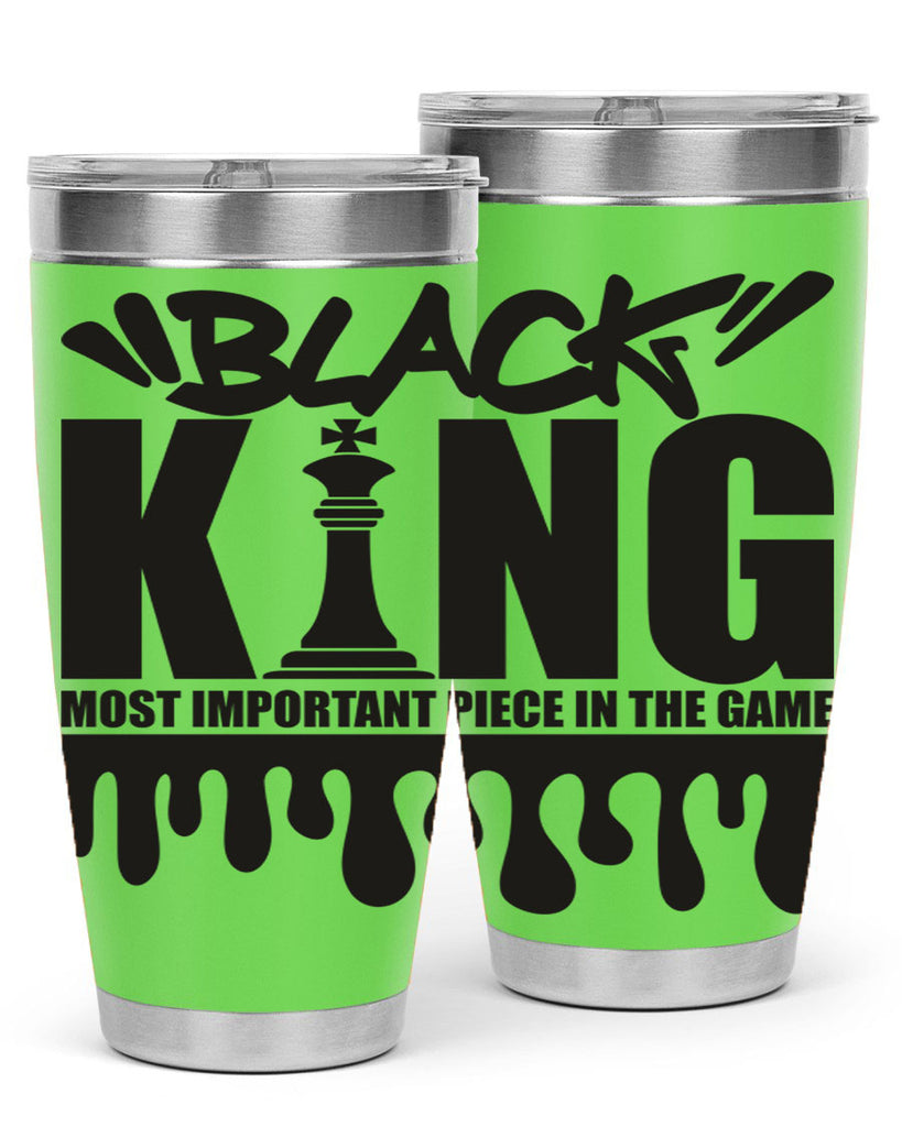 black king 214#- black words phrases- Cotton Tank