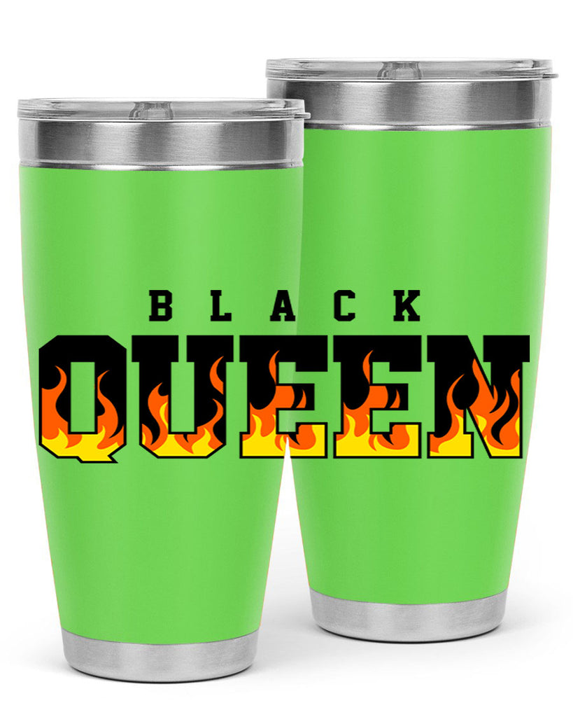 black queen flames 220#- black words phrases- Cotton Tank