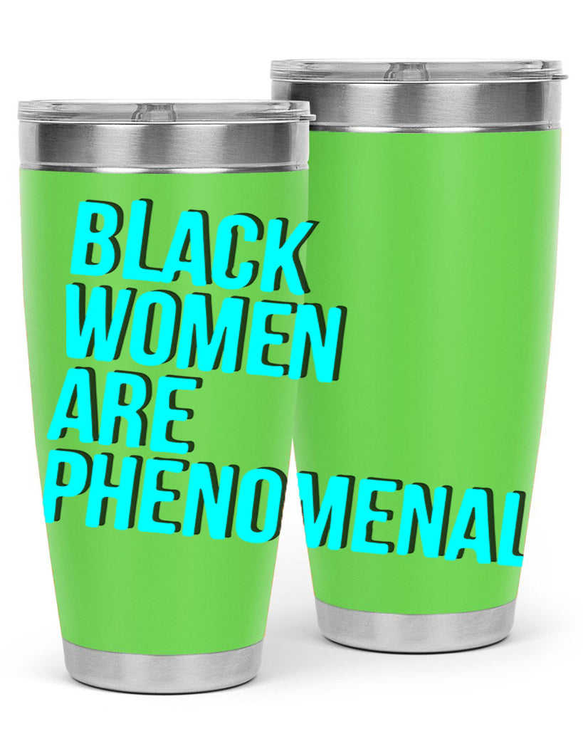 black woman are phenomenal color 216#- black words phrases- Cotton Tank