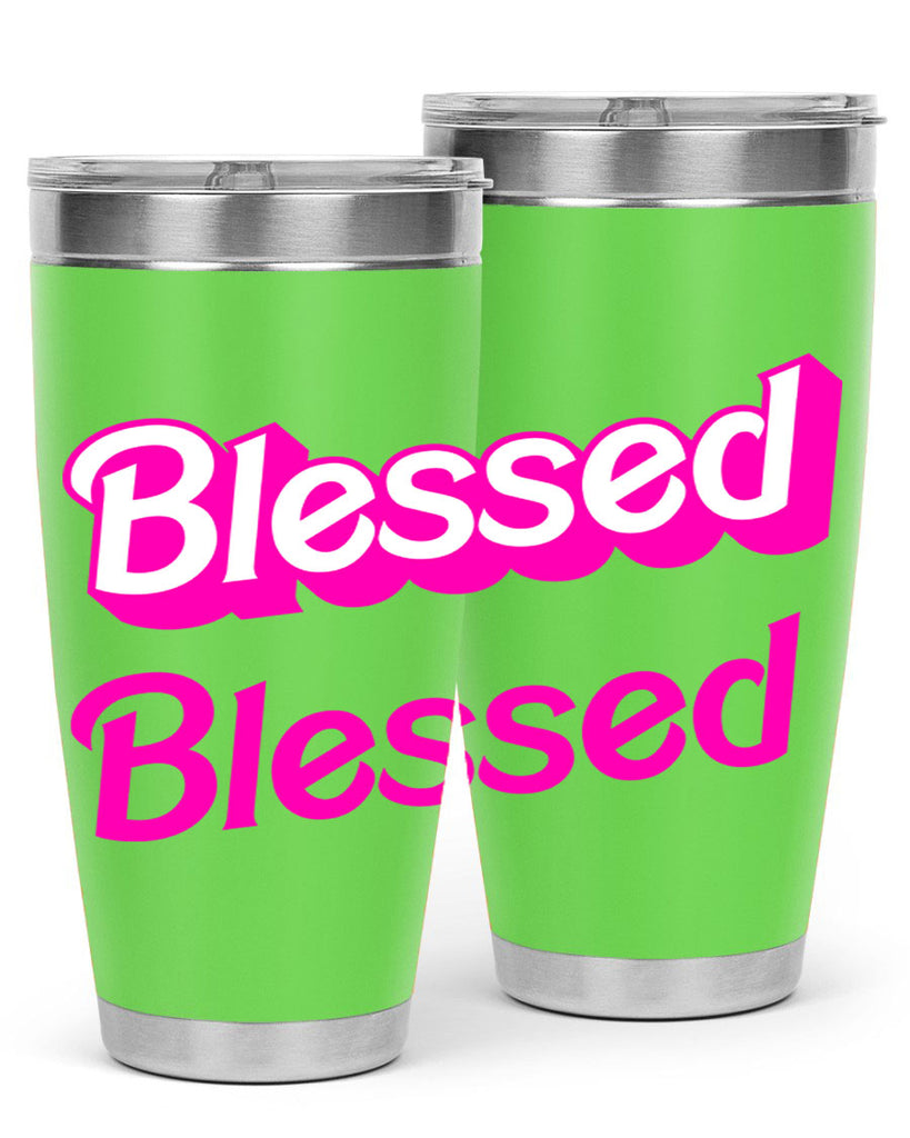 blessed barbie 193#- black words phrases- Cotton Tank