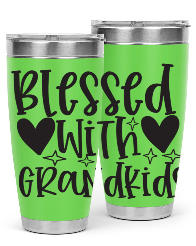 blessed with grandkids 415#- mom- Tumbler