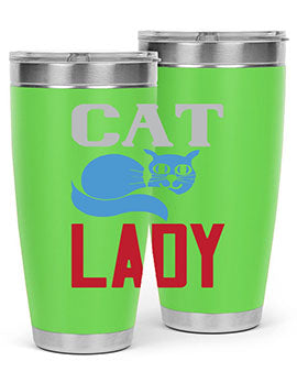 cat lady Style 31#- cat- Tumbler