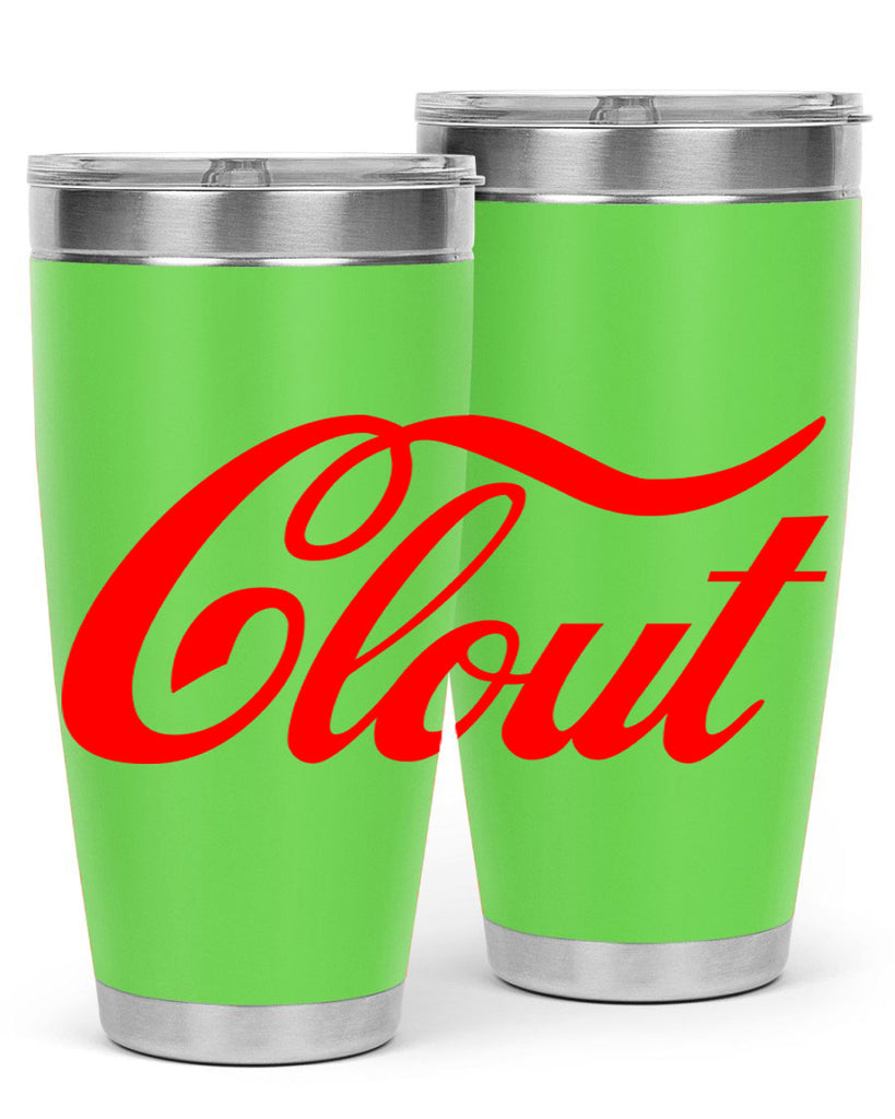 clout 185#- black words phrases- Cotton Tank