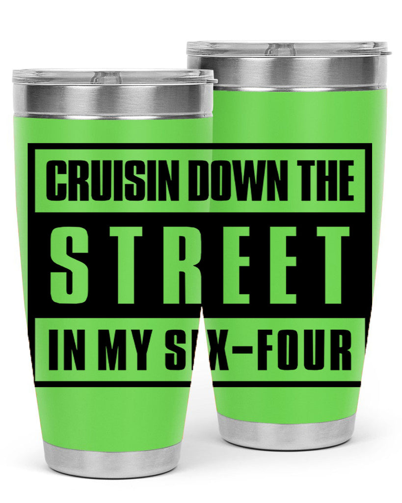 cruisin down the street 181#- black words phrases- Cotton Tank