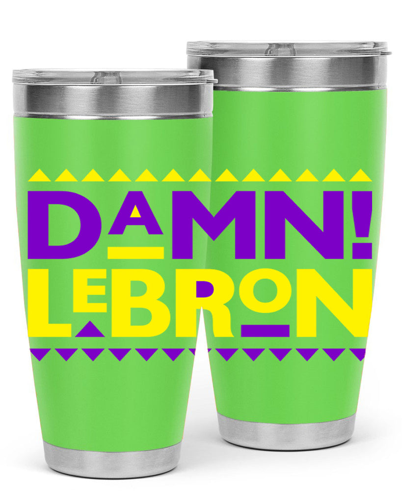 damn lebron 177#- black words phrases- Cotton Tank