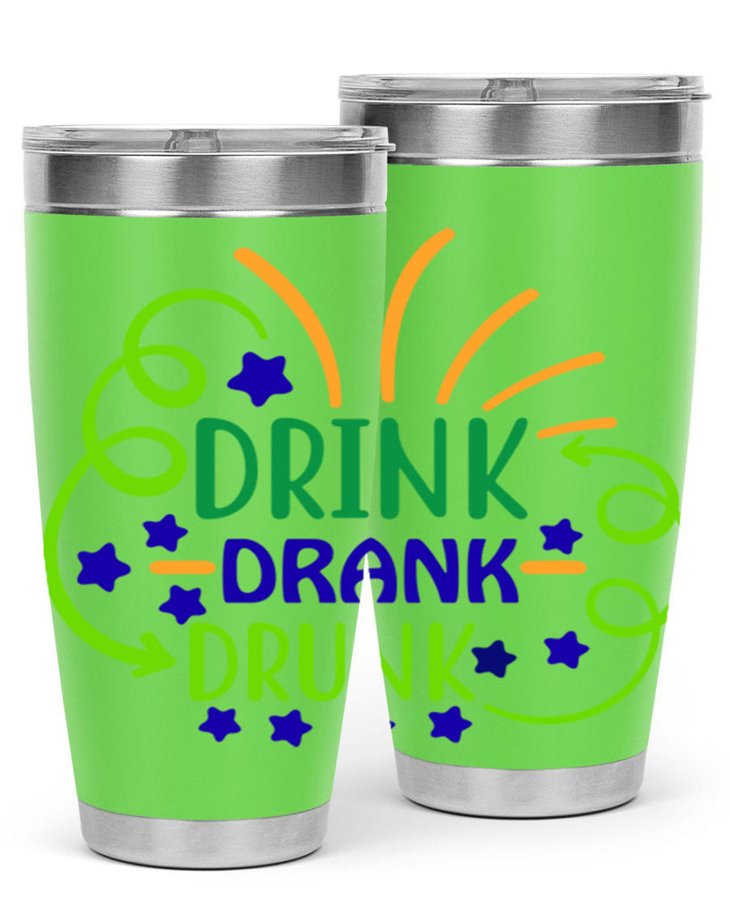 drink drank drunk 23#- mardi gras- Tumbler