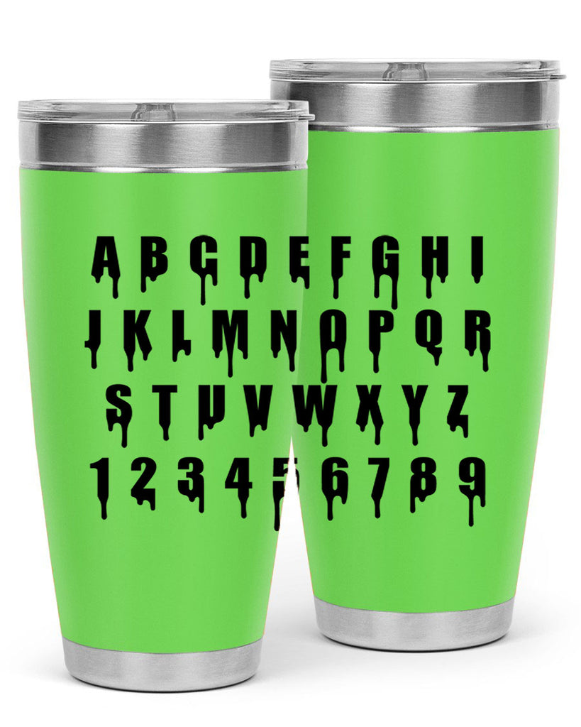 drip font 164#- black words phrases- Cotton Tank