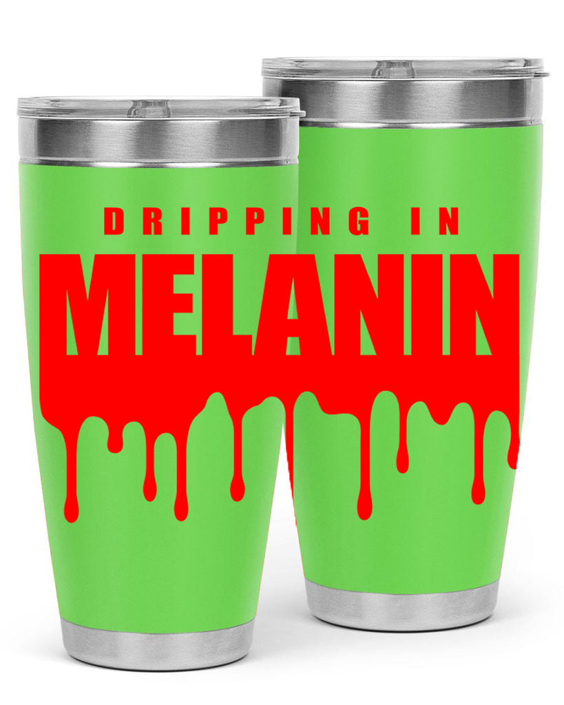 dripping in melanin 161#- black words phrases- Cotton Tank