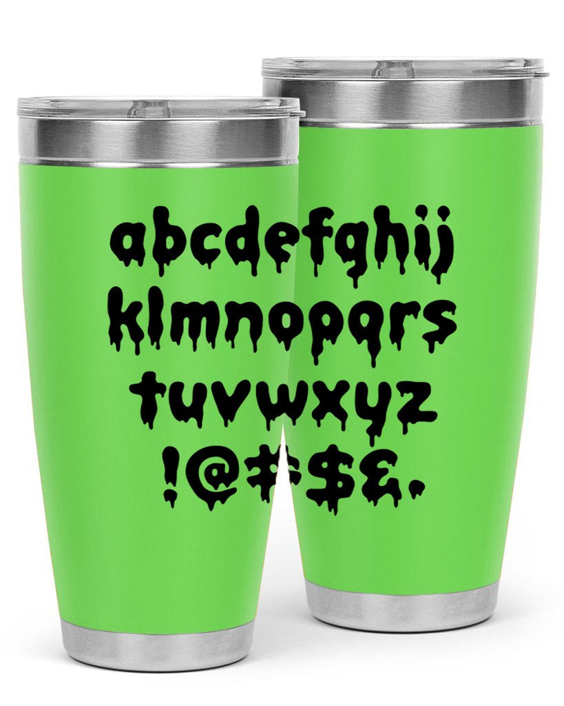 dripping lowercase 162#- black words phrases- Cotton Tank