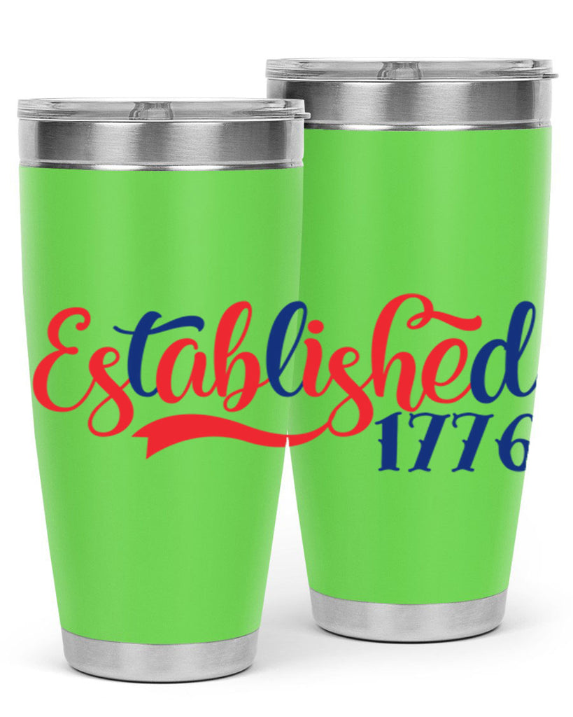 established Style 46#- Fourt Of July- Tumbler