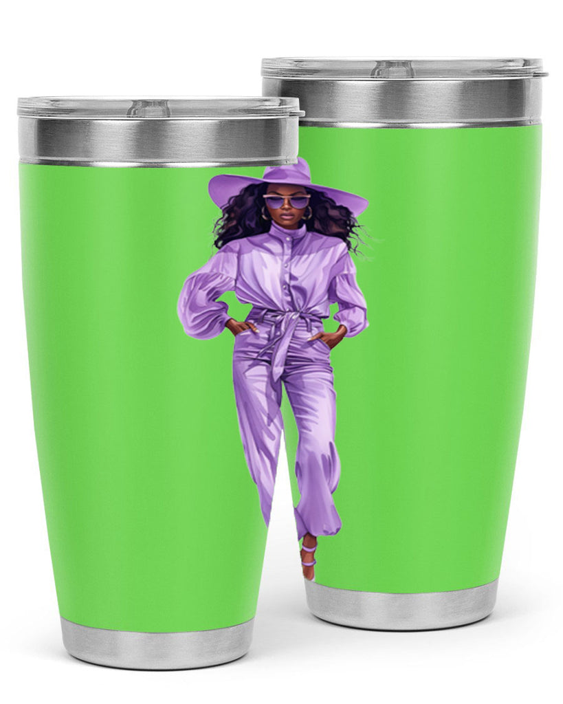 fashion girl in lavender 68#- fashion- Cotton Tank