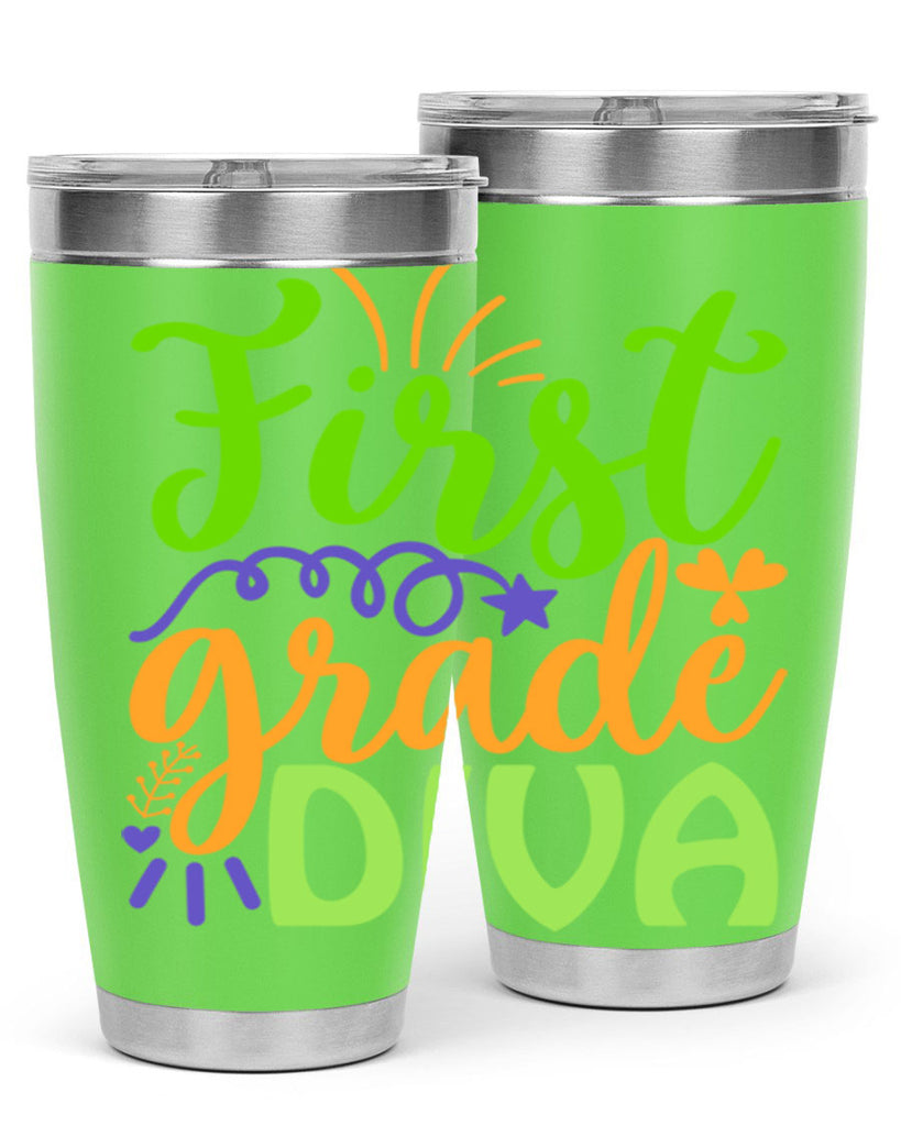 first grade diva 21#- mardi gras- Tumbler
