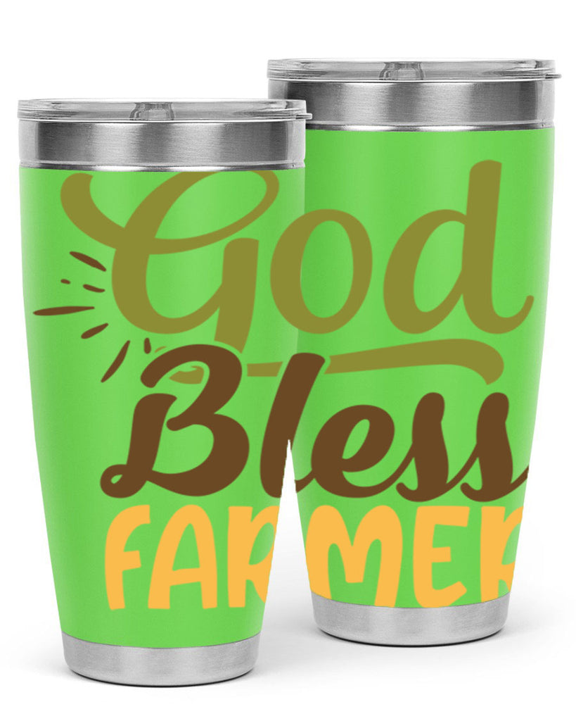 god bless farmer 10#- farming and gardening- Tumbler