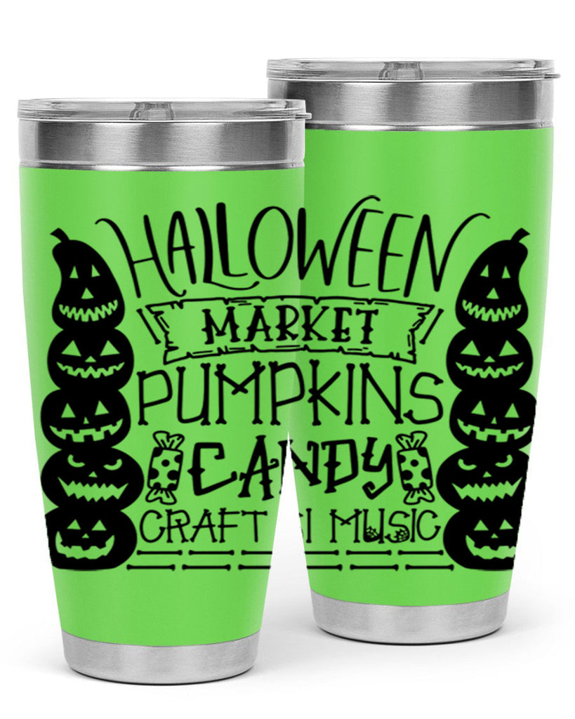 halloween market pumpkins candy 73#- halloween- Tumbler