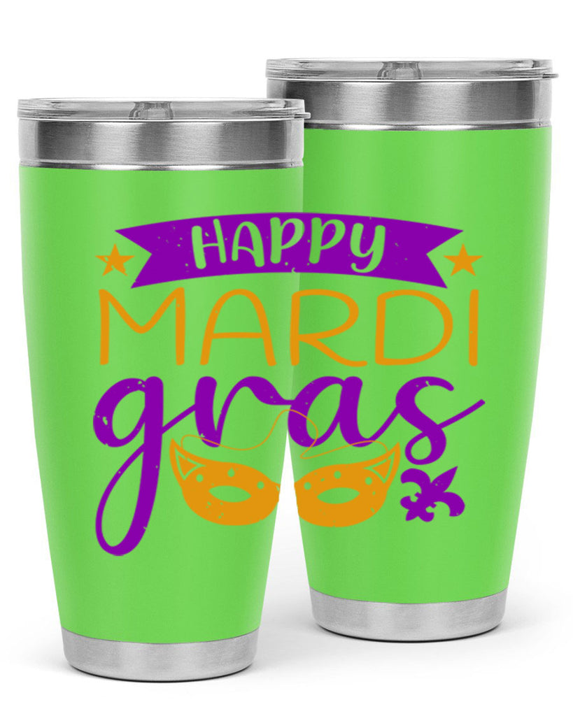 happy mardi gras 70#- mardi gras- Tumbler