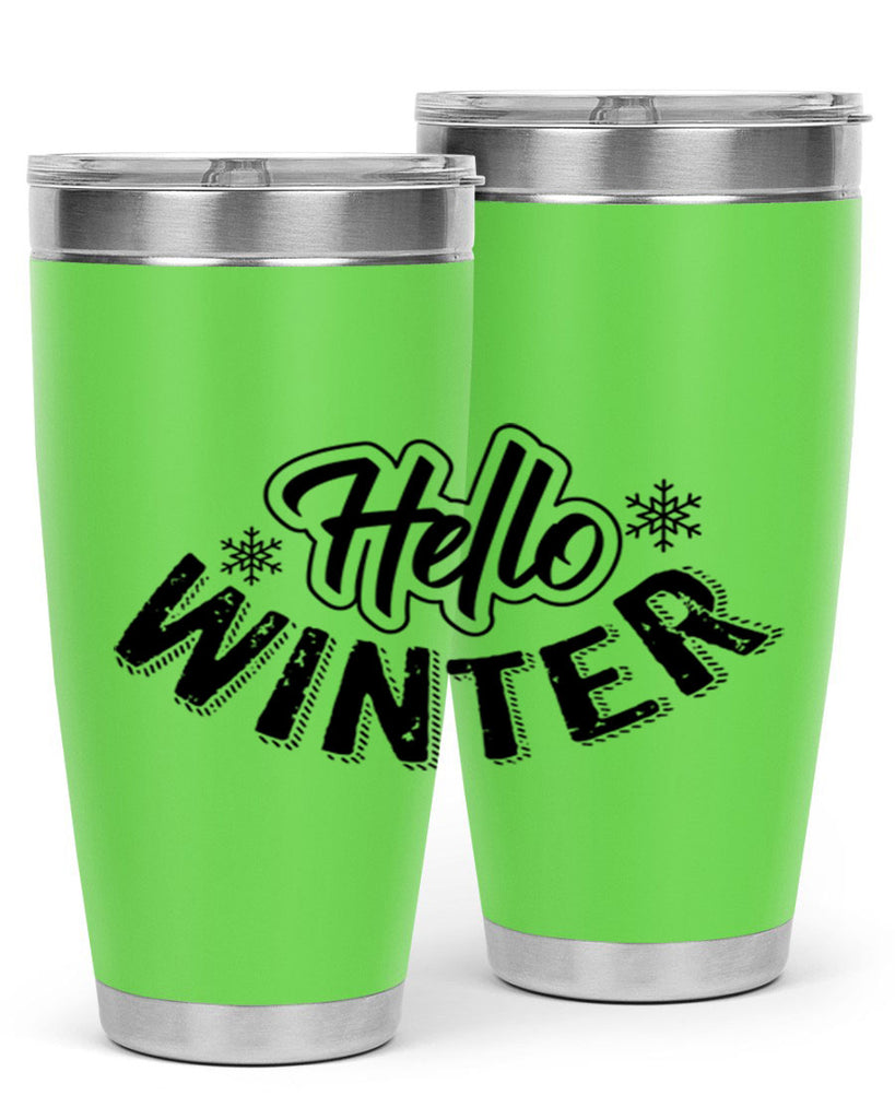 hello winter 169#- winter- Tumbler