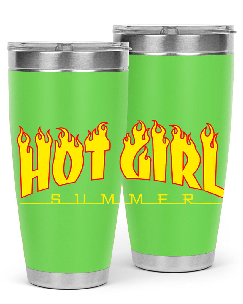 hot girl  summer fire 123#- black words phrases- Cotton Tank