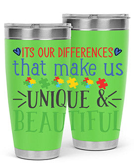 its our differences that make us unique beautiful Style 27#- autism- Tumbler
