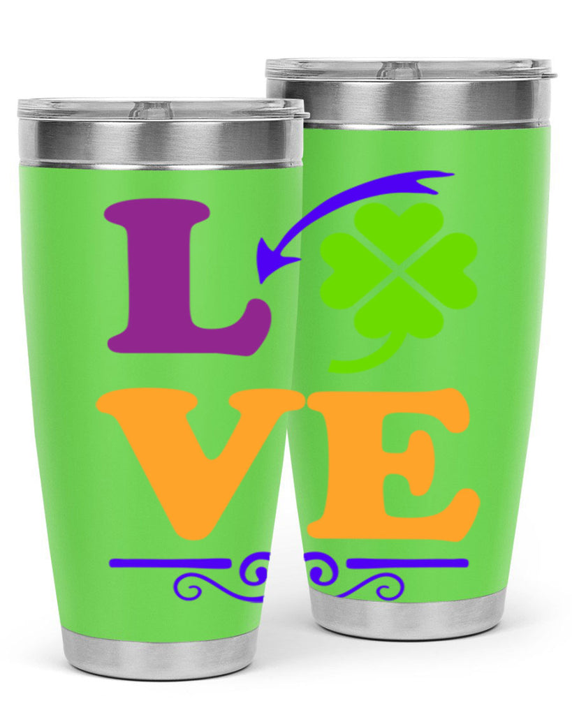 love 18#- mardi gras- Tumbler