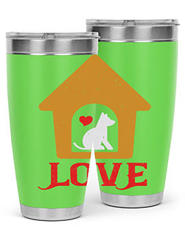 love Style 161#- dog- Tumbler