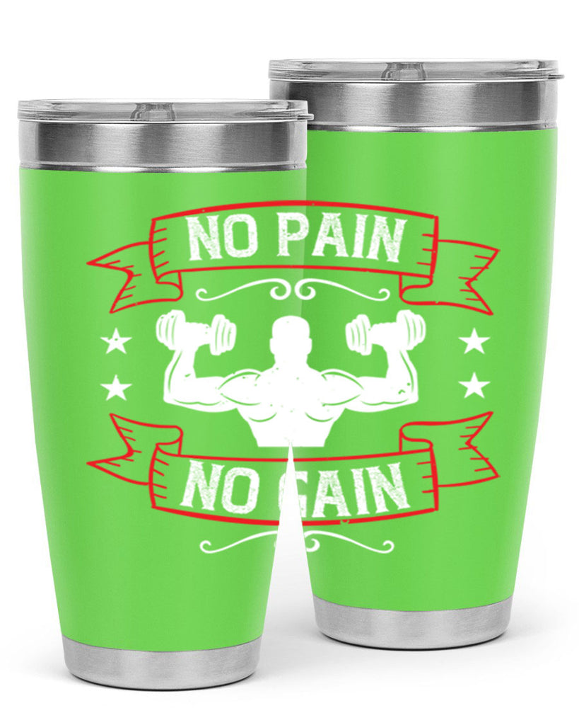 no pain no gain 82#- gym- Tumbler