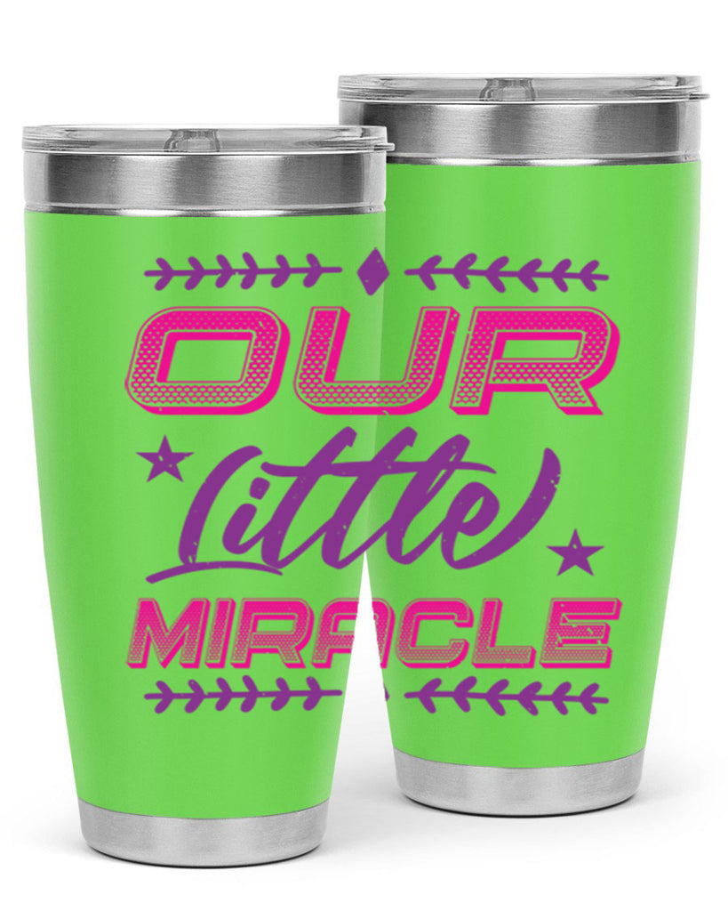 our little miracle Style 23#- baby shower- tumbler