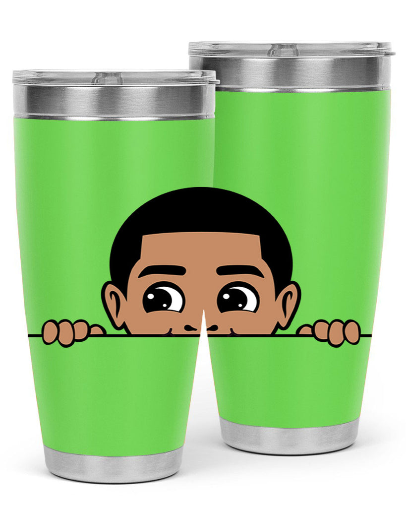 peekaboo boy 17#- black men - boys- tumbler