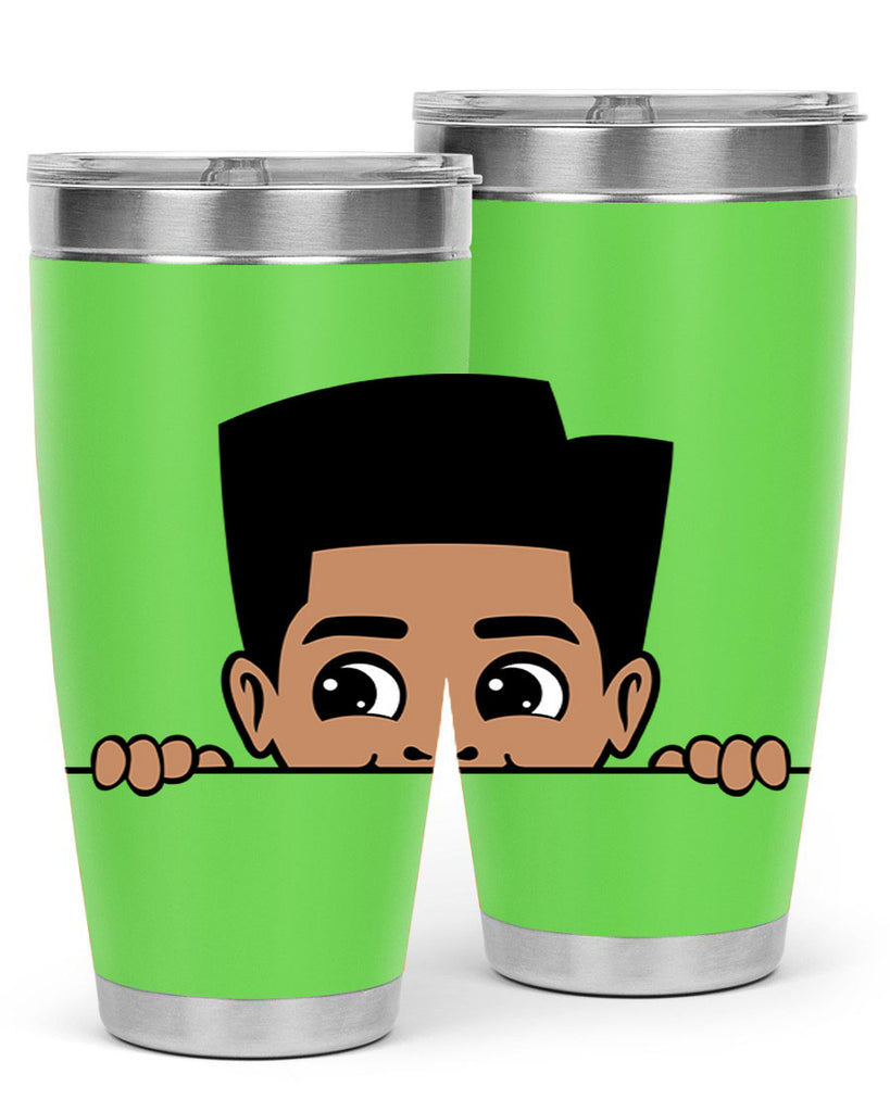 peekaboo boy 18#- black men - boys- tumbler