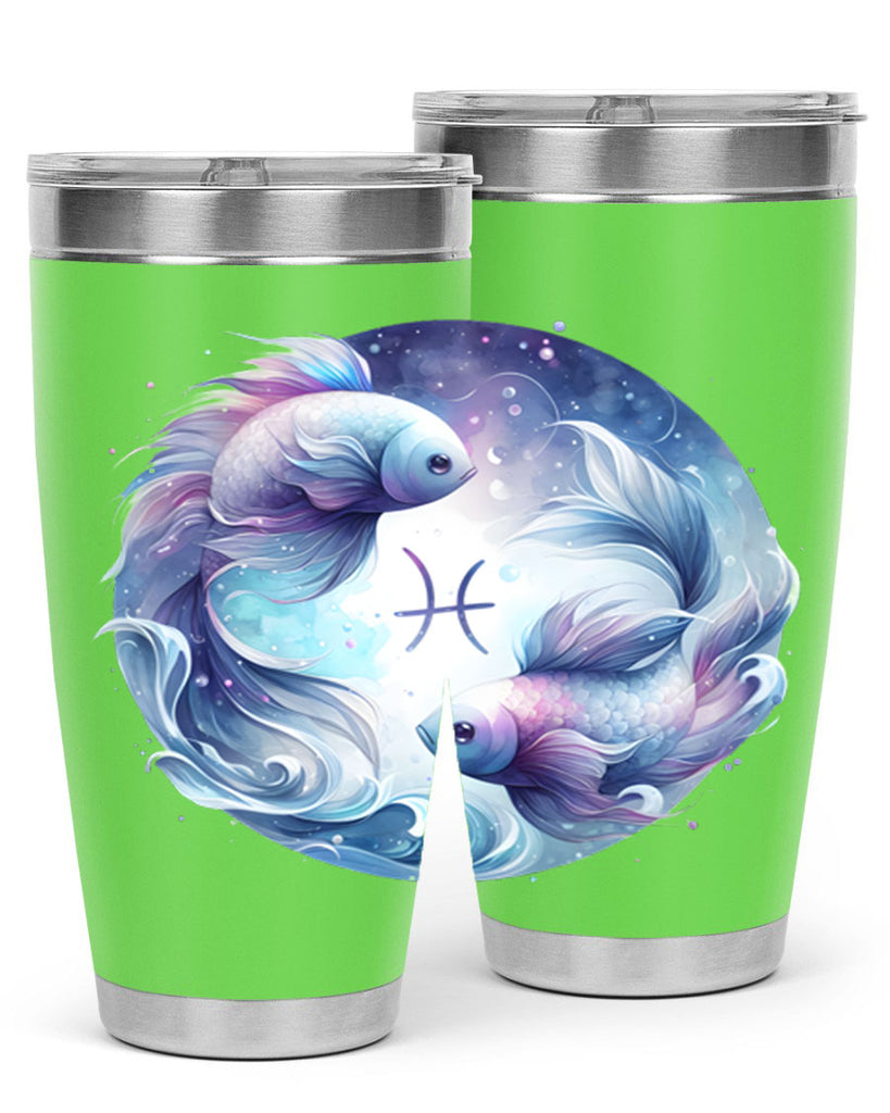 pisces 349#- zodiac- Tumbler