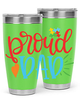proud dad Style 36#- autism- Tumbler