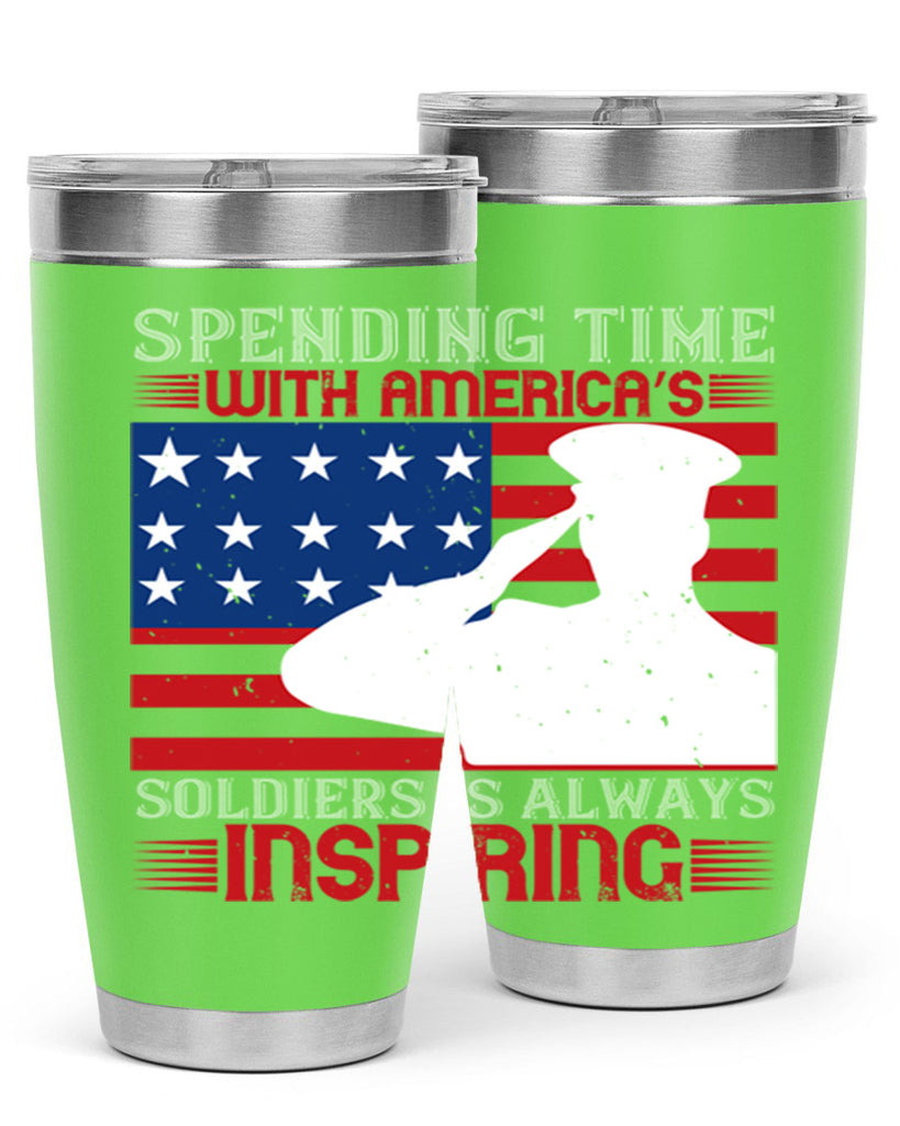 spending time with americas 90#- Veterns Day- Tumbler
