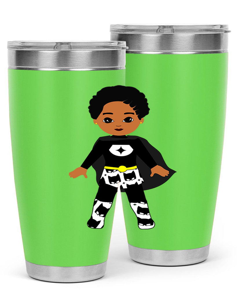 super kid 11#- black men - boys- tumbler