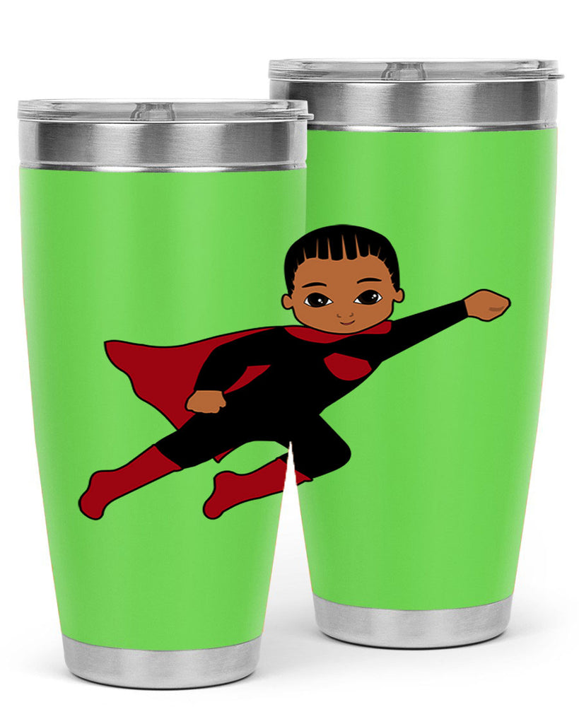 super kid 16#- black men - boys- tumbler