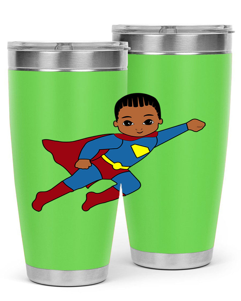 super kid 1#- black men - boys- tumbler