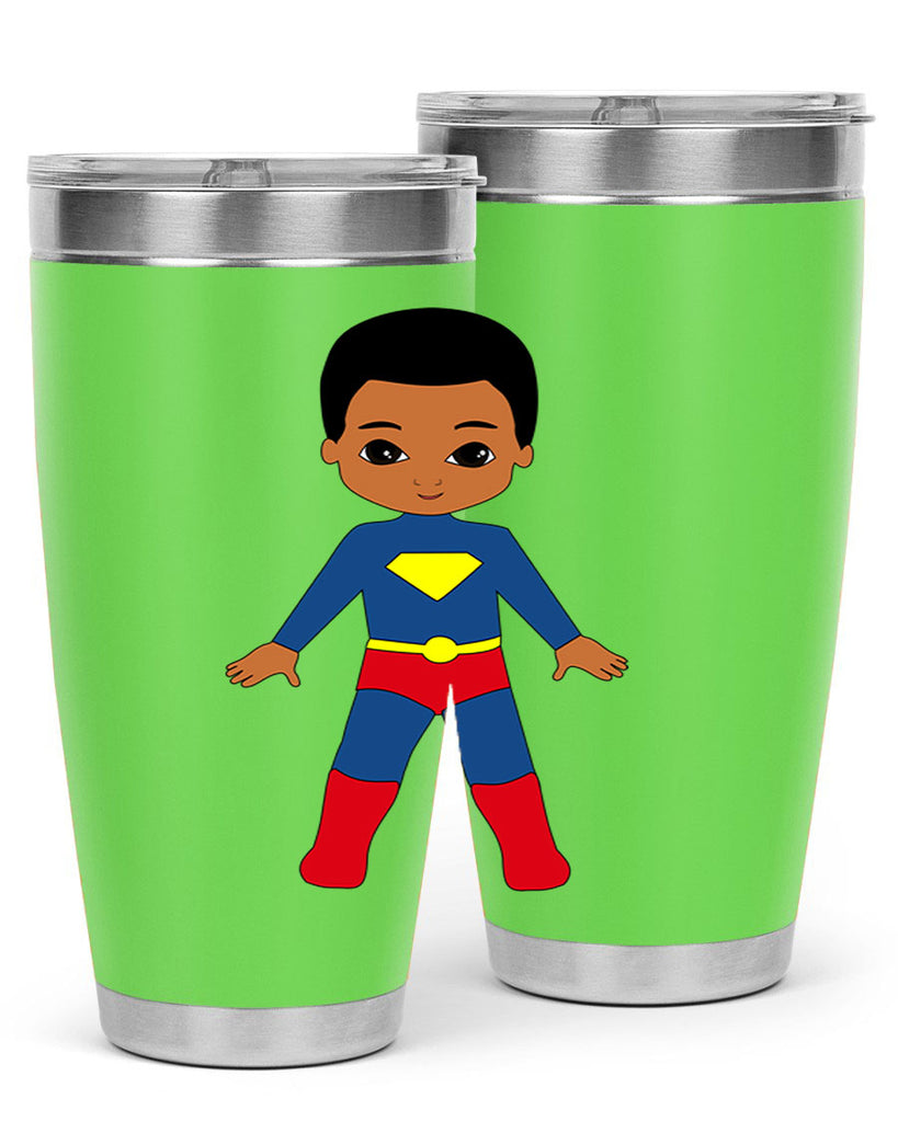 super kid 2#- black men - boys- tumbler