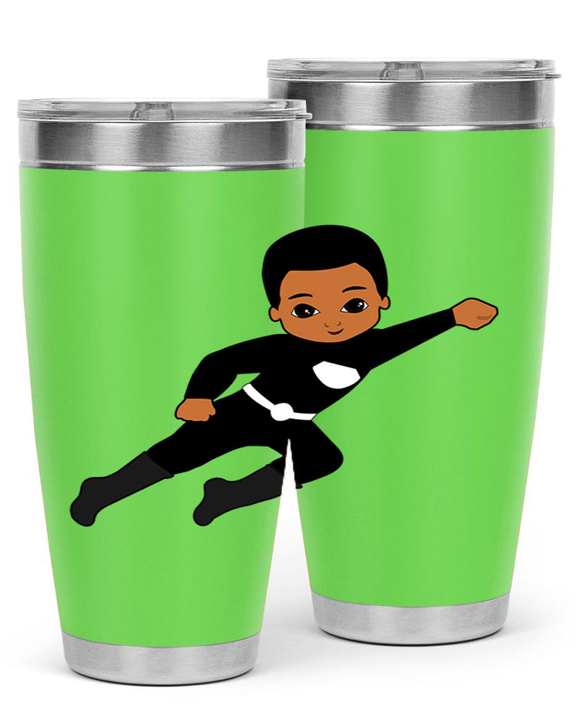 super kid 7#- black men - boys- tumbler