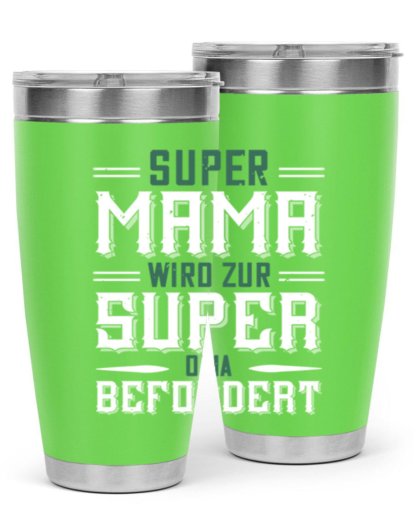 super mama wird zur 9#- grandpa - papa- Tumbler