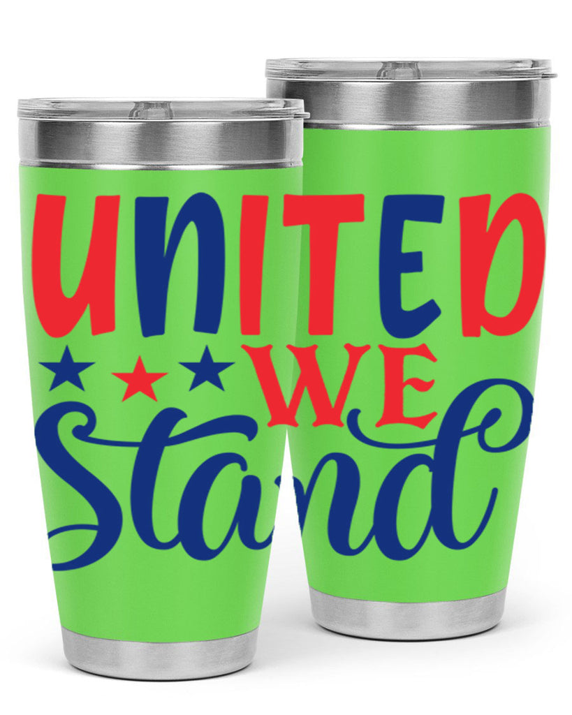 united we stand Style 75#- Fourt Of July- Tumbler